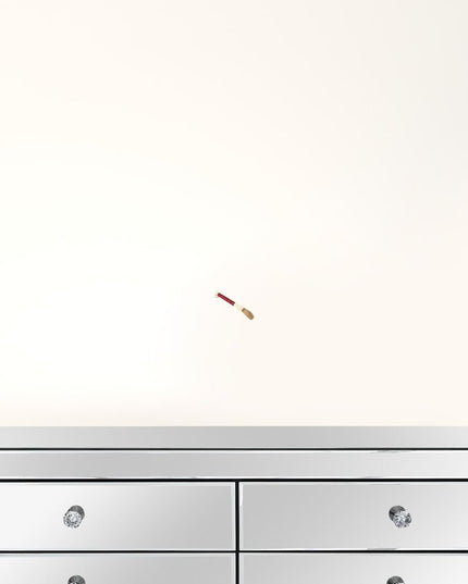 Red Spotted Jade Sectioned Decorative Calligraphy Brush