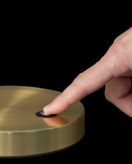 Shiny Satin Brass LED Adjustable Desk Lamp