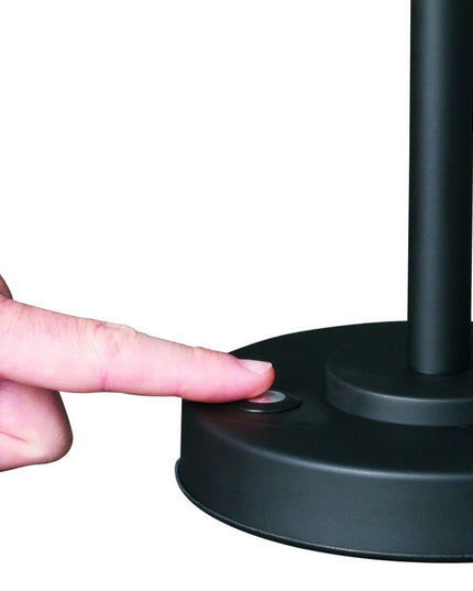 Matte Black and Antiqued Brass LED Adjustable Desk Lamp