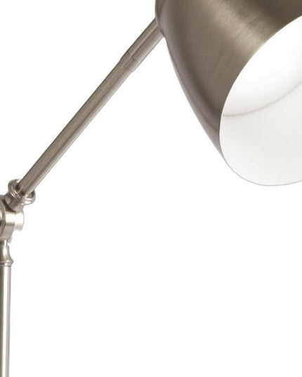 Brushed Silver LED Adjustable Desk Lamp