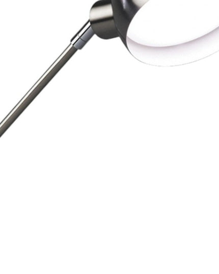 18" Nickel Metal Adjustable Swing Arm LED Desk Lamp With USB