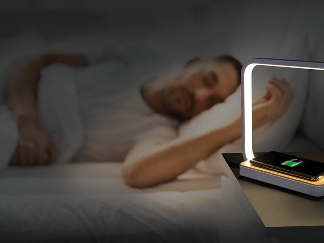 Contemporary White Wireless Phone Charger