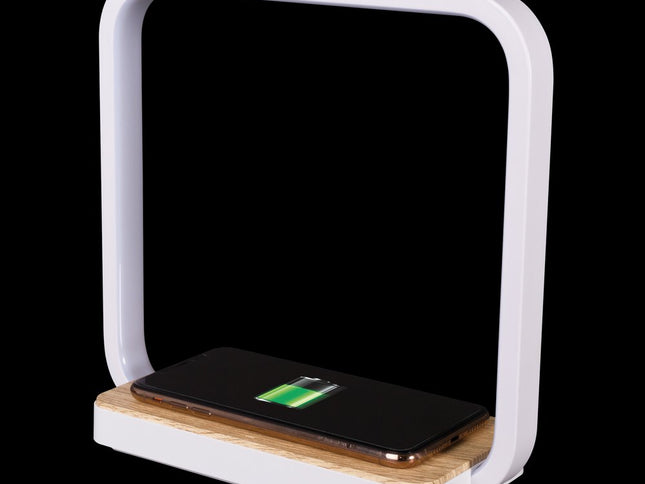 Contemporary White Wireless Phone Charger