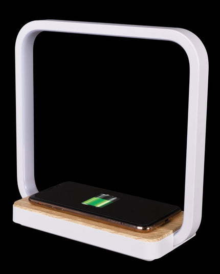 Contemporary White Wireless Phone Charger