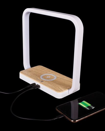 Contemporary White Wireless Phone Charger