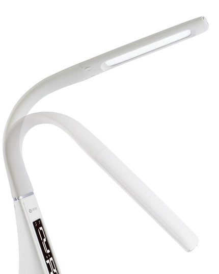 Contemporary White Sanitizing LED Desk Lamp