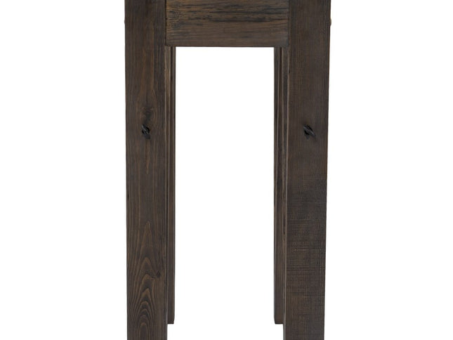 46" Clear and Gray Brown Glass Abstract Console Table