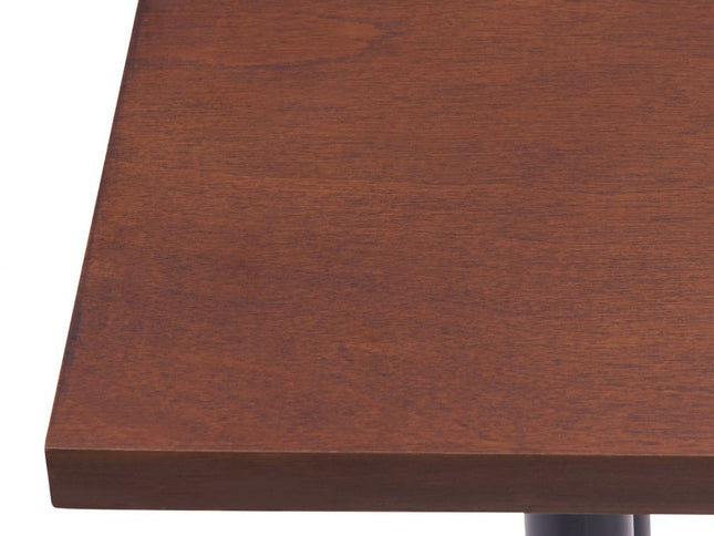 56" Espresso and Black Console Table