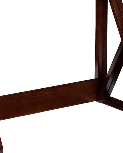 46" Brown Solid Wood A Frame Console Table