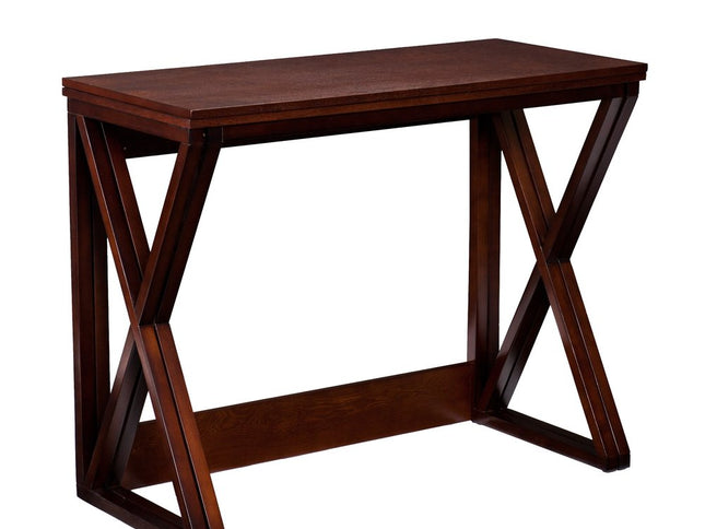 46" Brown Solid Wood A Frame Console Table