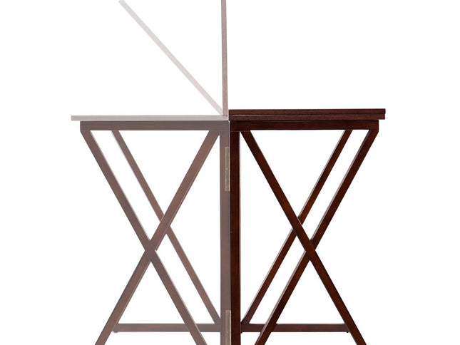 46" Brown Solid Wood A Frame Console Table