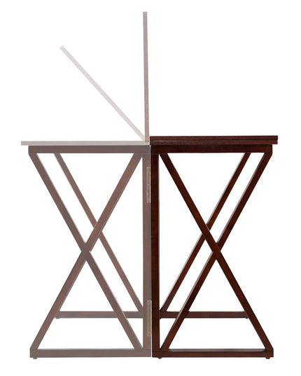 46" Brown Solid Wood A Frame Console Table