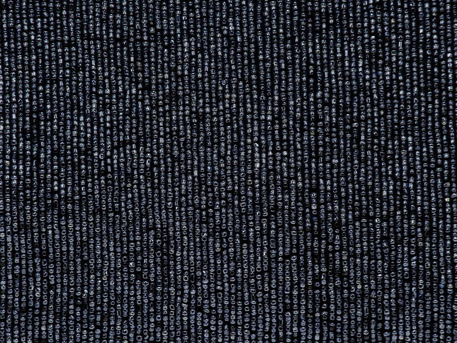 Shimmering Metallic Blue Beaded Luxury Throw Pillow