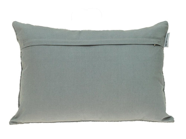 Shimmering Silver Beaded Luxury Throw Pillow