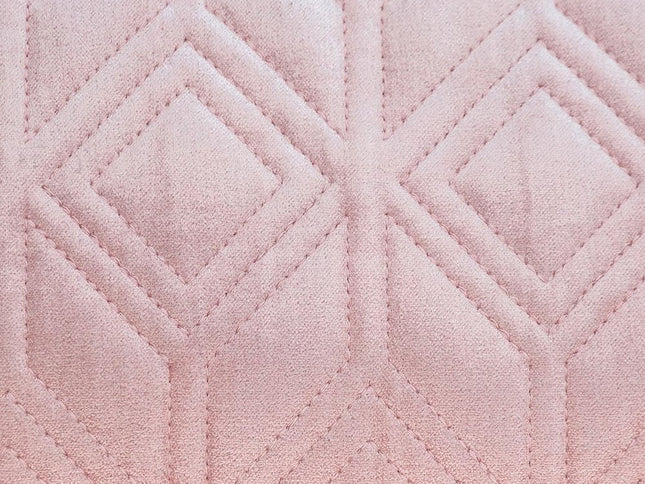 Tufted Diamonds Rose Gold Velvet Lumbar Accent Pillow