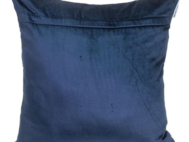 Tufted Diamond Navy Transitional Square Pillow