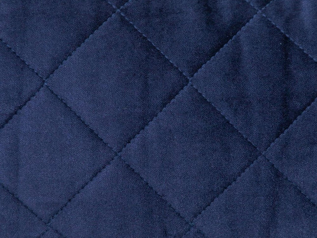 Tufted Diamond Navy Transitional Square Pillow
