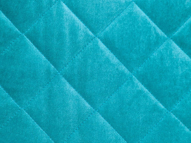 Tufted Diamond Aqua Transitional Square Pillow