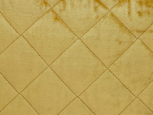 Tufted Diamond Yellow Ochre Transitional Square Pillow