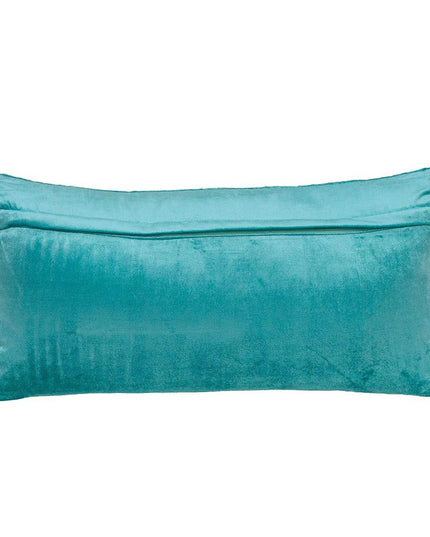 Tufted Diamond Aqua Transitional Lumbar Pillow