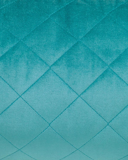 Tufted Diamond Aqua Transitional Lumbar Pillow