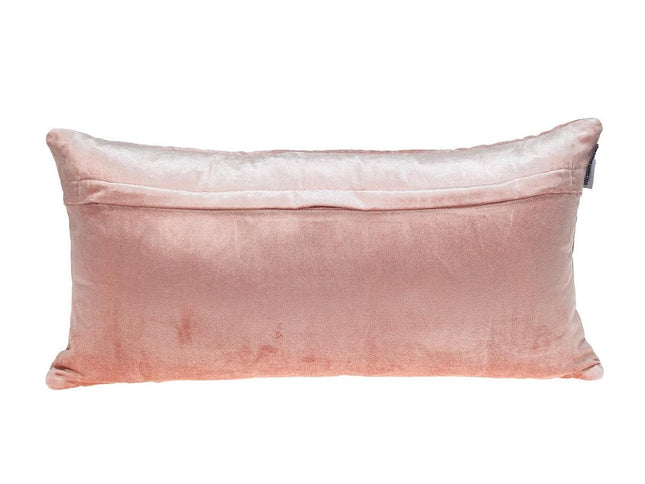 Tufted Diamond Pink Transitional Lumbar Pillow