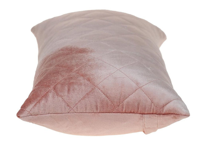 Tufted Diamond Pink Transitional Lumbar Pillow