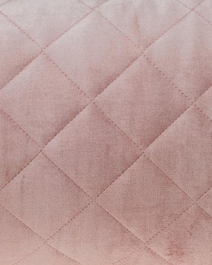 Tufted Diamond Pink Transitional Lumbar Pillow