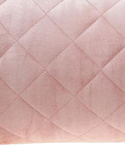 Tufted Diamond Pink Transitional Lumbar Pillow