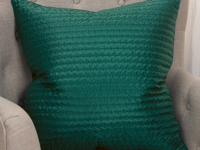 Teal Smooth Weaved Modern Throw Pillow