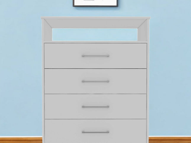 31" Black Four Drawer Vertical Dresser