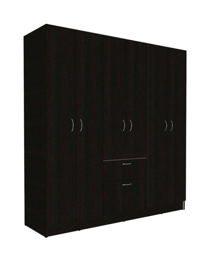 71" Black and White Single Drawer Combo Dresser