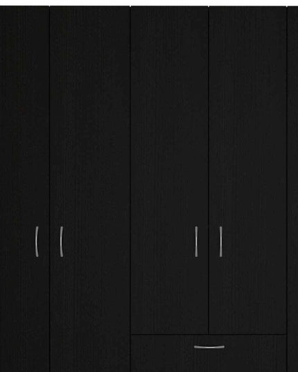 71" Black and White Single Drawer Combo Dresser