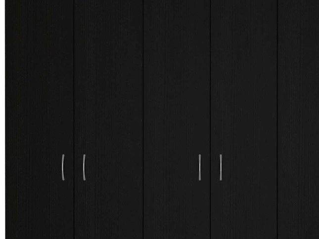 71" Black and White Single Drawer Combo Dresser