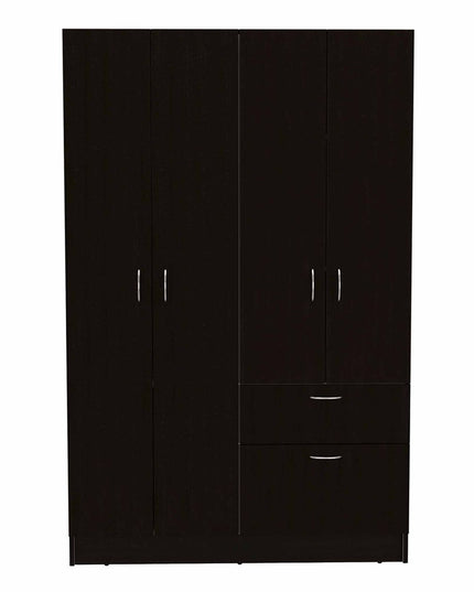 71" Black and White Single Drawer Combo Dresser