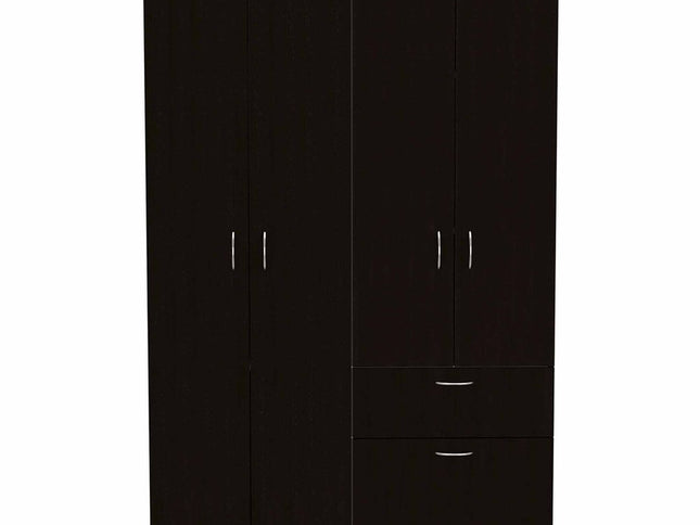 71" Black and White Single Drawer Combo Dresser