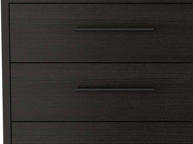 59" White Six Drawer Double Dresser