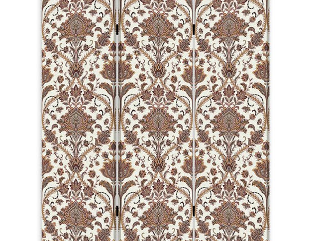 72" Green Folding Three Panel Screen Room Divider