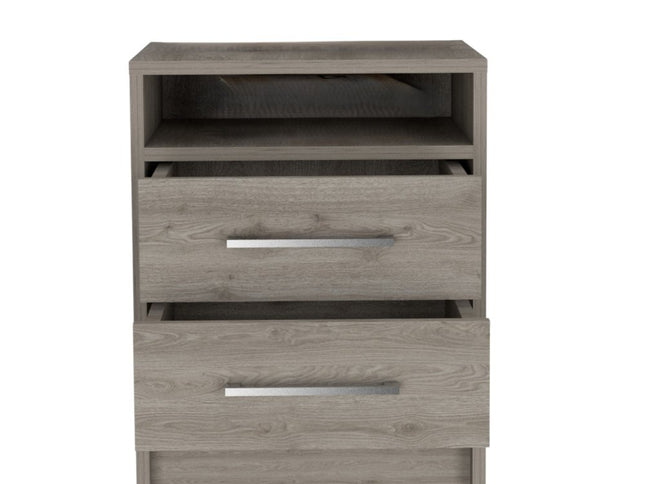 20" Wood Two Drawer Nightstand