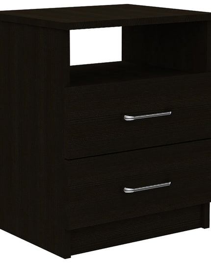 20" Wood Two Drawer Nightstand