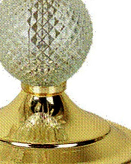 15" Gold And Faux Crystals Chandelier Style Table Lamp