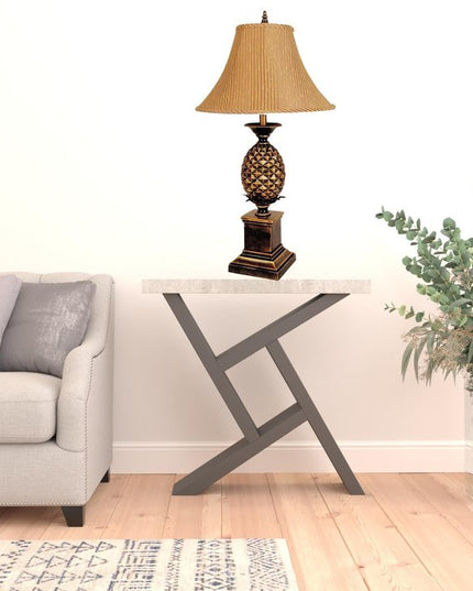 32" Gold Metal Pineapple Table Lamp With Gold Classic Empire Shade