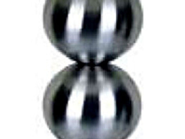 Silver Bauble Table Lamp with White Shade