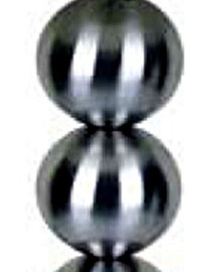 Silver Bauble Table Lamp with White Shade