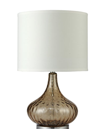 Brown Textured Glass Table Lamp