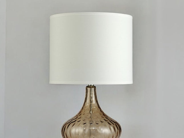 Brown Textured Glass Table Lamp