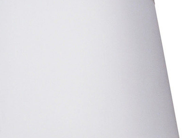 29" Silver Metal Table Lamp With White Classic Empire Shade