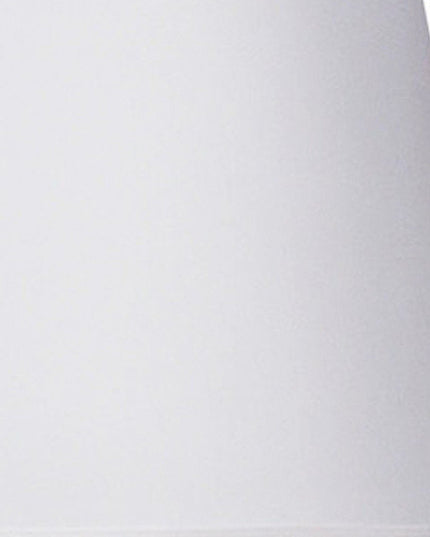 29" Silver Metal Table Lamp With White Classic Empire Shade