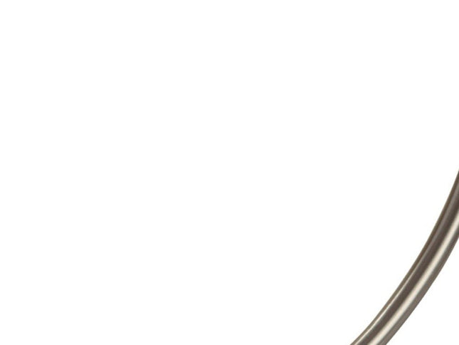 23" Silver Curved Table Lamp With White Rectangle Shade