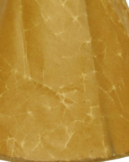 16" Brown Slanted Empire Crinkle Oil Paper Lampshade